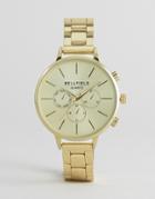Bellfield Large Dial Watch - Gold