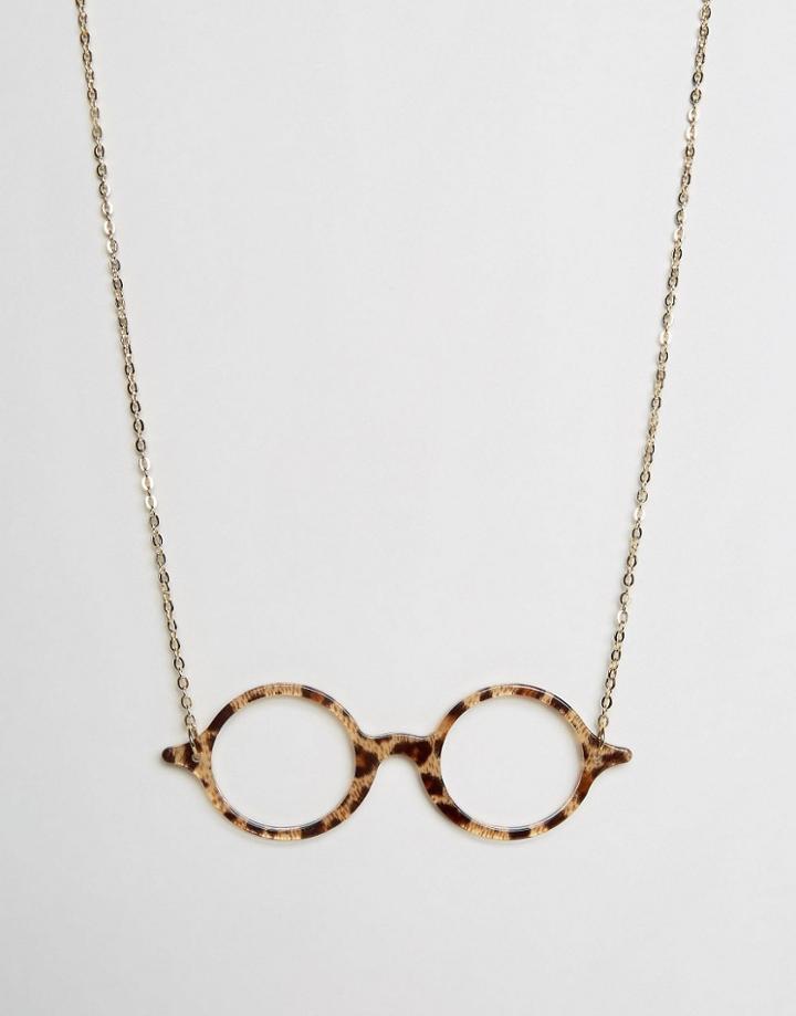 Limited Edition Glasses Necklace - Multi