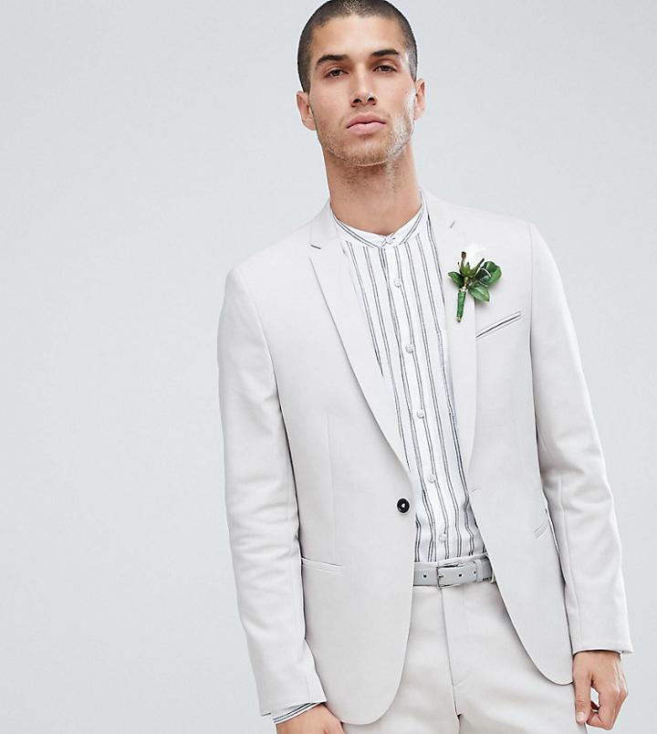 Noak Slim Wedding Suit Jacket - Gray