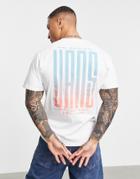 Vans Stretched Back Print T-shirt In White