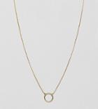 Estella Bartlett Gold Plated Suspended Circle Necklace - Gold