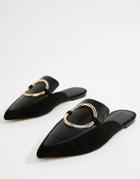 Asos Design Loyalty Mule Ballet Flats - Black