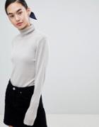 Only Darling Lightweight Turtleneck Sweater-gray