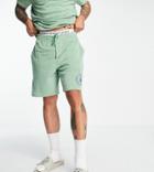 Polo Ralph Lauren X Asos Exclusive Collab Terrycloth Shorts In Green With Small Circle Logo