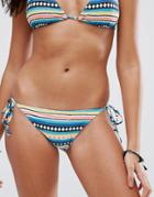 Billabong Striped String Bikini Bottom - Multi