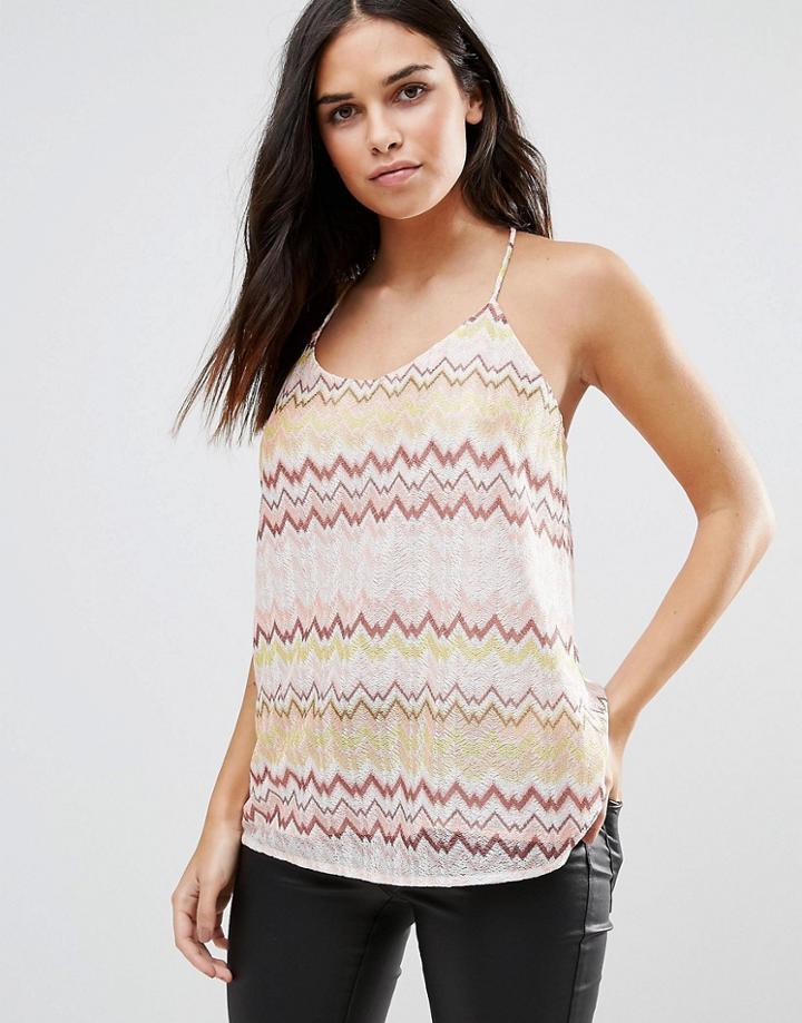 Traffic People Squiggle Cami Tank Top - Pink