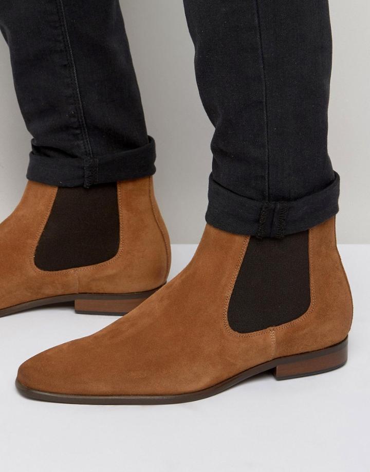 Kg Kurt Geiger Francis Suede Chelsea Boots - Brown