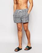 Threadbare Mono Swim Shorts - Black