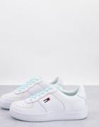 Tommy Jeans Pastel Collection Pastel Piping Basket Sneaker In White