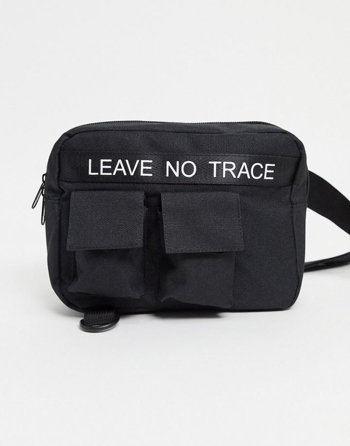 Only & Sons Utility Pocket Side Bag In Black