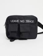 Only & Sons Utility Pocket Side Bag In Black
