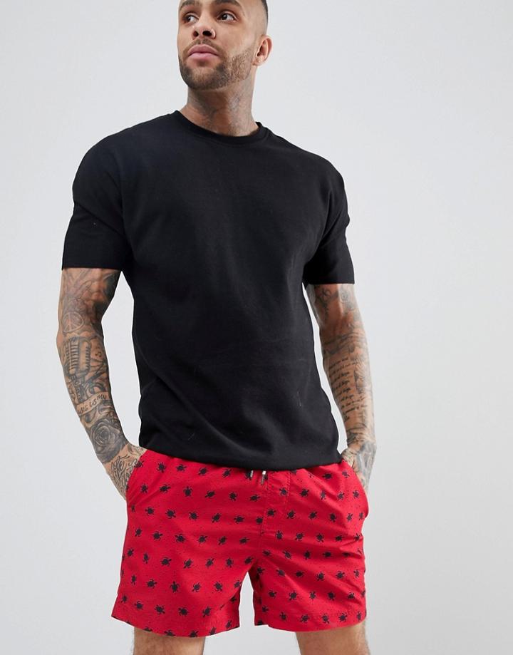 Threadbare Swim Shorts - Red