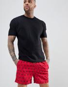 Threadbare Swim Shorts - Red