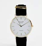 Reclaimed Vintage Inspired Velvet Strap Watch In Black Exclusive To Asos - Black