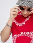 Kidda By Christopher Shannon Logo Print T-shirt In Red - Red