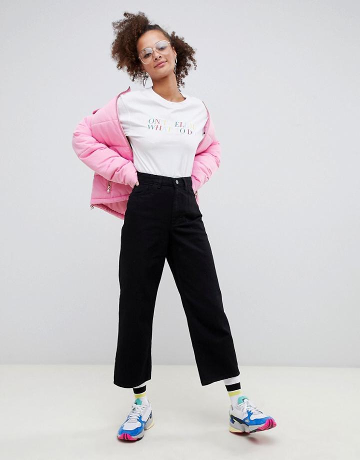 Monki Mozik Jeans In Black - Black