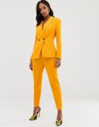 Asos Design Orange Pop Slim Suit Pants - Orange