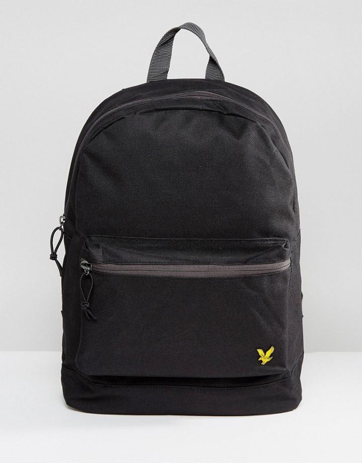 Lyle & Scott Logo Backpack In Black - Black