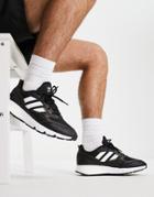 Adidas Originals Zx 1k Boost 2.0 Sneakers In Black And White