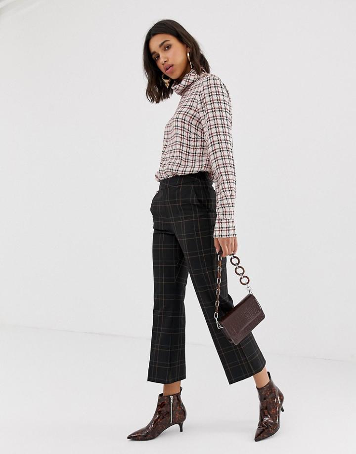 Gestuz Satilla Check Wide Leg Pants - Multi