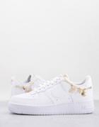 Nike Air Force 1 '07 Lx W Sneakers In White/metallic Gold