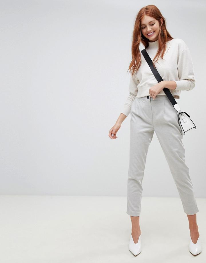 New Look Tapered Leg Pants - Gray