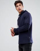 Jack & Jones Hoodie With Open Hem - Navy