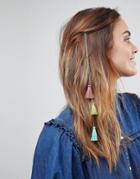 Asos Tassel Strand Hair Clip - Gold