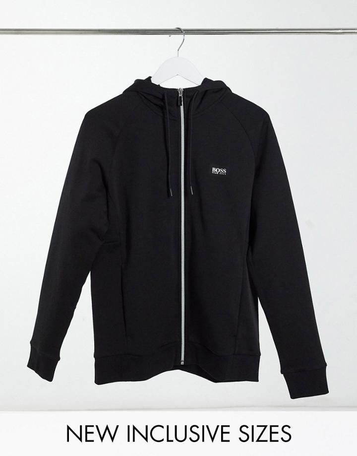 Boss Athleisure Saggy Zip Up Hoodie In Black - Part Of A Set