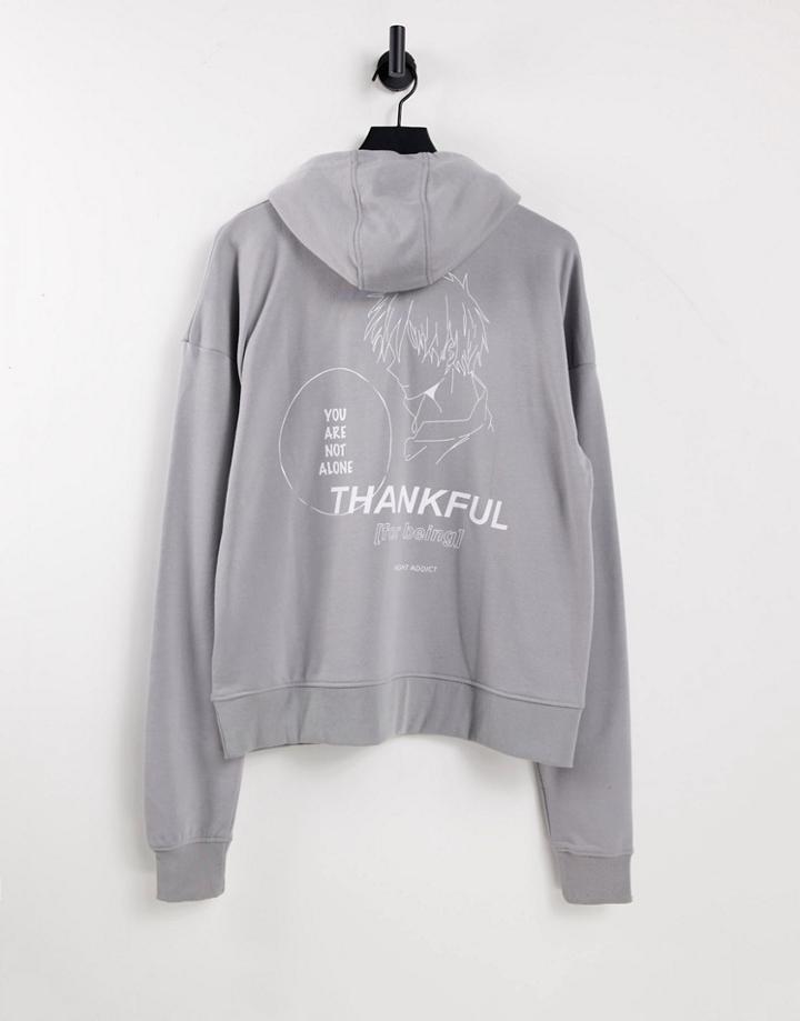 Night Addict Union Hoodie In Gray - Part Of A Set
