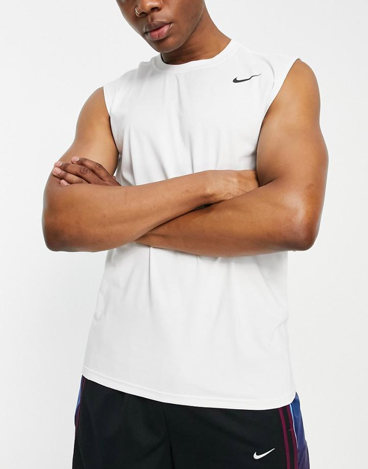 Nike Training Dri-fit Legend 2.0 Tank Top In White