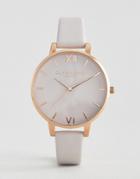 Olivia Burton Begin To Blush Leather Watch-gold