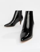 Asos Design Ramona Kitten Heeled Boots - Black