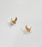 Bill Skinner Gold Plated Swallow Stud Earrings - Gold