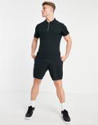 Jack & Jones Originals Ribbed Shorts In Black - Part Of A Set