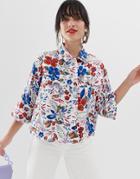 Essentiel Antwerp Saving Cropped Sleeve Jacket - Multi