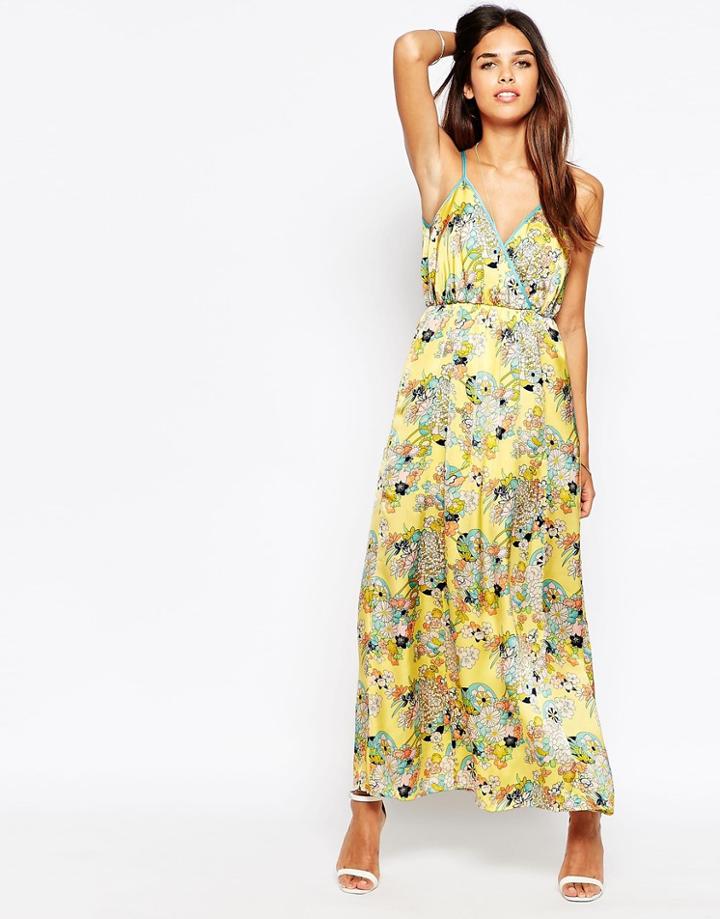 Traffic People Odyssey Flaunt It Maxi Dress - Yellow