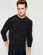 Kubban Fisherman Sweater - Black