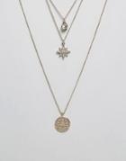 Oasis Star Filigree Stacking Necklaces - Gold