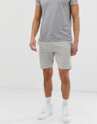 Only & Sons Drawstring Jersey Shorts In Light Gray Melange