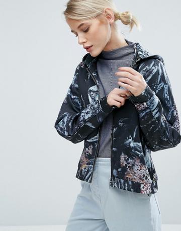 Storm & Marie Abstract Six Print Hooded Jacket - Multi