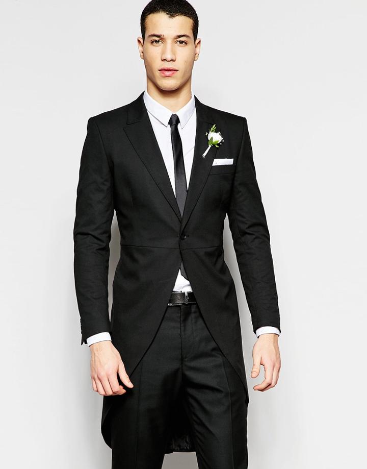 Selected Homme Skinny Wedding Suit Jacket With Stretch - Black