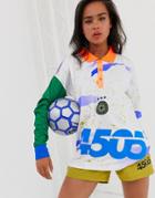 Asos 4505 Soccer T-shirt With Long Sleeve And Collar-multi