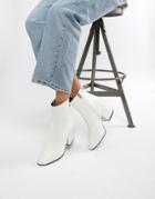 Asos Design Eve Ankle Boots - White