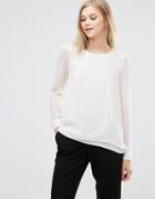 Y.a.s Riley Layered Hem Top - Gardenia