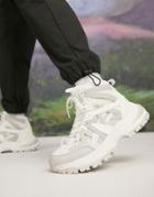 Asos Design High Top Sneakers With Rubber Panels And Chunky Sole In White