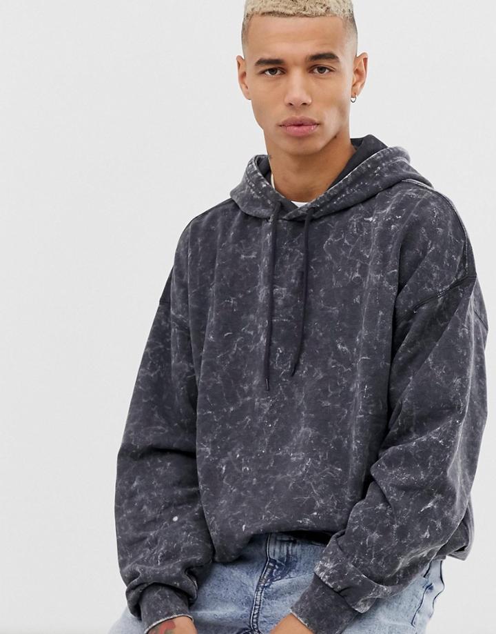 Cheap Monday Washed Hoodie - Black