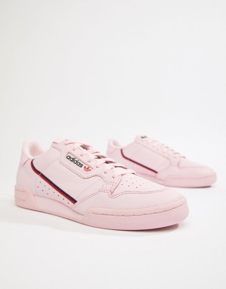 Adidas Originals Continental 80's Sneakers In Pink B41679 - Pink