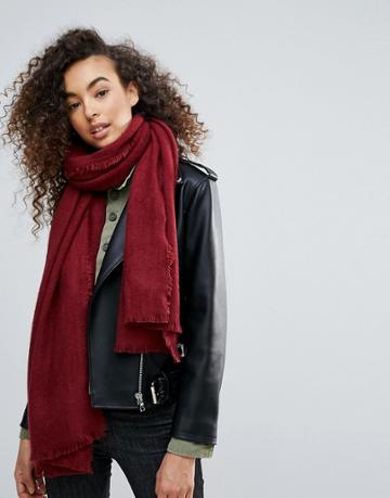 Nali Knitted Scarf - Red