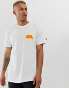 World Projects World Fire Back Print T-shirt In Oversized Fit - White